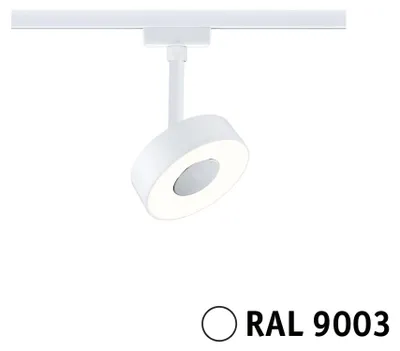 Obrázok produktu pre Paulmann Circle Single Luminaire, Bodové osvetlenie železnice, 1 žiaroviek, LED, 3000 K, 180 lm, Biela