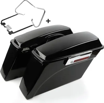 Zdjęcie produktu dla Kufry boczne do Harley Davidson Road King Classic 98-07 ze stelażem na sakwy