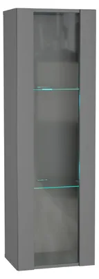 Image de raumhirsch - Armoire suspendue, gris graphite, dimensions : 40 x 126 x 29 cm