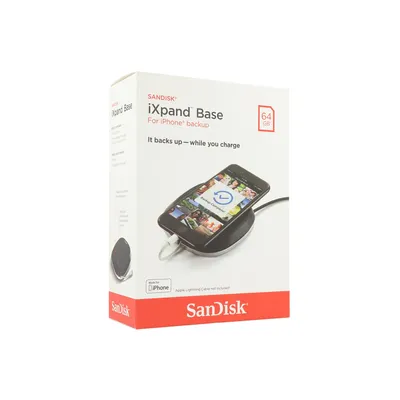 Obrázok produktu pre SanDisk iXpand Base, Vnútorný, Jednosmerný prúd, Čierna, Strieborná