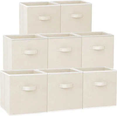 Produktbild von Famanu Aufbewahrungsboxen Set - 11 Zoll Faltbare Aufbewahrungscubes für Regale und Schränke