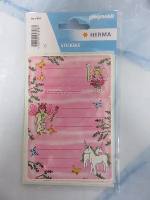 Produktbild von Herma * Etiketten 76 x 35 mm* PLAYMOBIL Einhorn - Namensetiketten Adressetikette