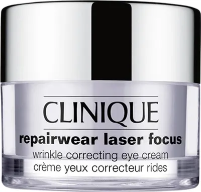 Zdjęcie produktu dla Clinique Repairwear Laser Focus Wrinkle Correcting Eye Cream, Krem pod oczy, Krem przeciwzmarszczkowy, Nawilżający, Spulchnianie, Słoik, Paraben, Water\Aqua\Eau , Squalane , Butylene Glycol , Ethylhexyl Palmitate , Glycerin ,..., 15 ml