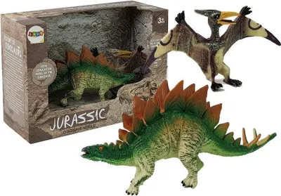 Obrázek produktu pro Sada figurek Stegosaurus, Pteranodon Dinosaur. .