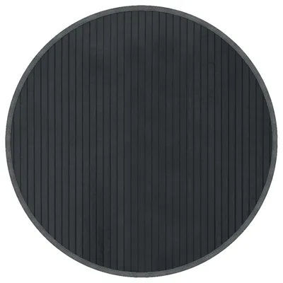 Produktbild von vidaXL Teppich Rund Grau 60 cm Bambus