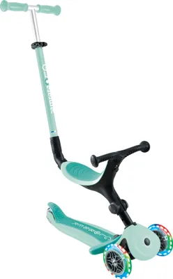 Immagine prodotto di GLOBBER GO-UP ACTIVE LIGHTS - Triciclo, balance bike e monopattino 3 in 1, 120/80 mm, 3 ruote, regolabile in altezza, menta