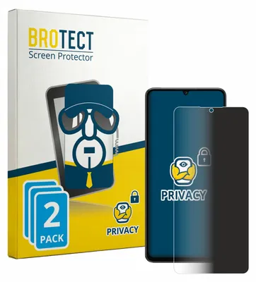 Produktbild von 2x BROTECT Sichtschutzfolie für Lava Shark 2 Anti-Spy Privacy Sichtschutz Blickschutz Folie Blaulicht-Schutz