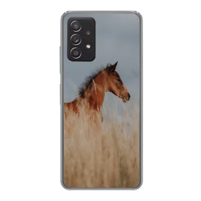 Produktbild von MuchoWow® Handyhülle Schutzhülle Hülle für Samsung Galaxy A53 5G Pferd - Luft - Gras Silikon Softcase Handy Hülle - Schutzabdeckung