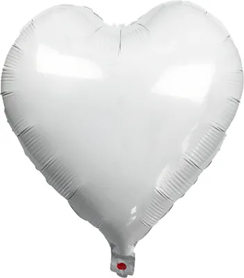 Produktbild von Folienballon Herz, weiß, ca. 45 cm