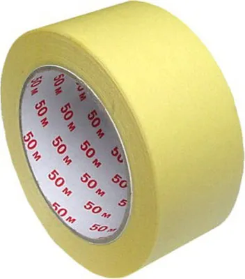 Produktbild von 8x Kreppband Kreppklebeband Abdeckband CLASSIC gelb 50mm x 50m