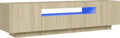 Obrázok produktu pre vidaXL TV skrinka s LED osvetlením Dub Sonoma 160x35x40 cm