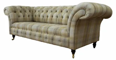 Zdjęcie produktu dla Designerska sofa 3-osobowa Chesterfield tapicerowana sofa 3-osobowa tekstylna 240 cm
