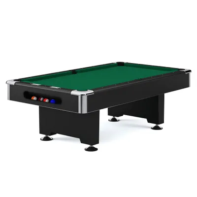 Produktbild von Automaten Hoffmann Billardtisch "Club Pro III", EuroSpeed, Grün, 8 ft (Spielfeld 224x112 cm)