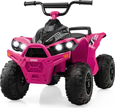 Produktbild von GOPLUS 12V Elektro Kinderquad, Kinderfahrzeug mit 2 Geschwindigkeiten 2,2/4,3 km/h, Elektroquad mit Hupe, Musik & LED-Scheinwerfern, Kinderauto für Kinder von 3 bis 8 Jahren bis zu 35 kg