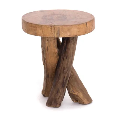 Obrázok produktu pre Okrúhly drevený stolík 40 | 40x34cm (VxŠ)