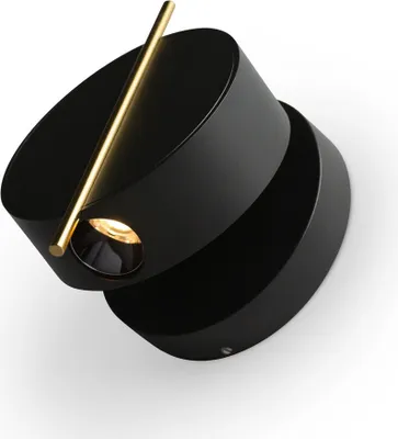 Produktbild von Maytoni Nuance LED Wandleuchte schwarz/gold, 4W, warmweiß, IP20, Aluminium