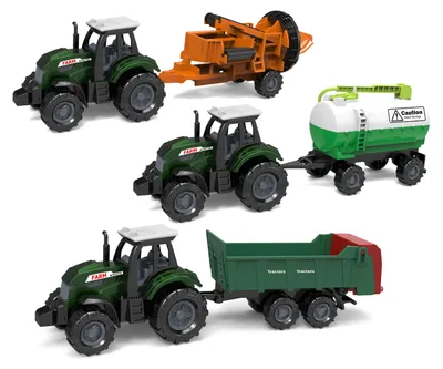 Obrázok produktu pre Traktor s príslušenstvom Kov/plast 17 cm