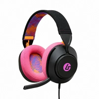Produktbild von PowerA CPHS0626, Kabelgebunden, 20 - 20000 Hz, Gaming, 246,3 g, Kopfhörer, Schwarz, Pink