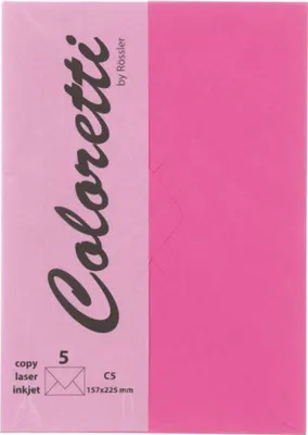 Image de Slipumschlag C5 Pink ~ Ros 220711554 80G 5Er Coloretti