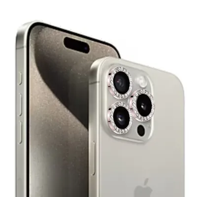 Produktbild von Kamera Panzerfolie Linsenschutz passend für Apple iPhone 15 Pro Max in Rosa