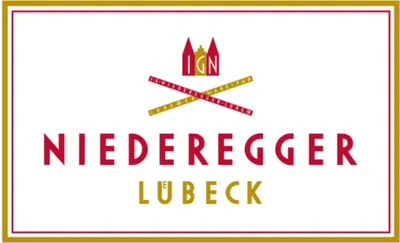 The image shows the logo and brand name of Niederegger Lübeck.