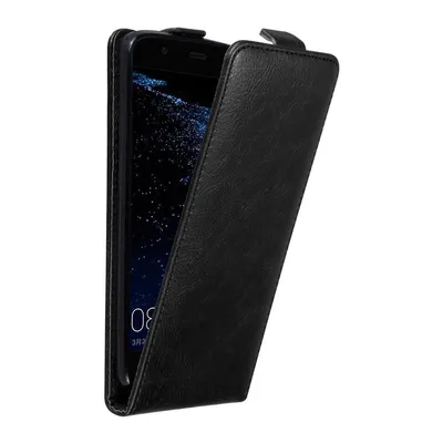 Obrázek produktu pro Cadorabo pouzdro pro Huawei P10 Protective Cover in Black Flip Case Obal na mobilní telefon