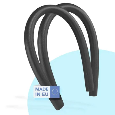 Weko Fun 2 Schwimmnudel in Schwarz, Made in EU. Poolnudel für Wassergymnastik und Schwimmen.