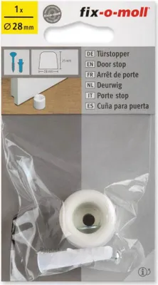 Produktbild von Türstopper fix-o-moll rund 28mm weiß