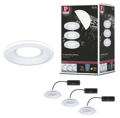 Productafbeelding van Paulmann LED inbouwspots Sormus, set van 3