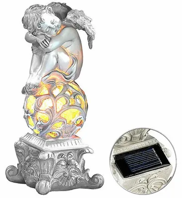 Image de Lampe de jardin solaire décorative ''Ange Rêveur''