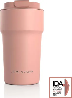 Produktbild von LARS NYSØM Thermo Kaffeebecher-to-go 500ml | BPA-freier Travel Mug 0.5 Liter mit Isolierung | Auslaufsicherer Thermobecher für Kaffee unterwegs 500ml Nude
