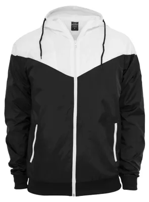 Produktbild von Urban Classics - "Arrow Windrunner" Softshelljacke für Herren TN605 (L) (Schwarz/Weiß)