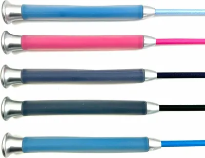 Productafbeelding van Dressuurzweep - Rijzweep - Paardrijden - Ergonomische gelgreep - 90 cm - Blauw