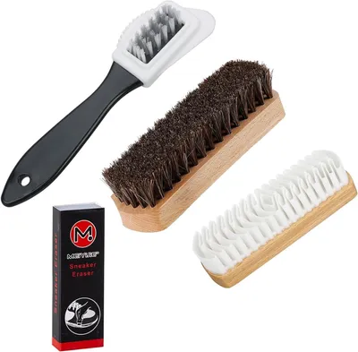 Produktbild von Schuhbürsten 4er Set, Buchenholz und Naturhaar, für Schuhpflege