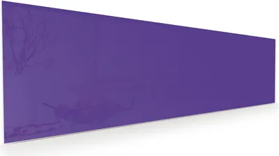 Produktbild von Glasbild 120x40cm in XXL für Wohnzimmer, Schlafzimmer Motiv Lila Hintergrund I