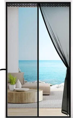 Immagine prodotto di Rinforzo magnetico per porta contro le mosche 70x200 cm nero