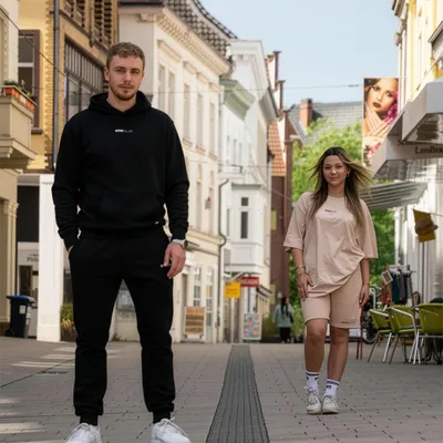 Produktbild von HOME DELUXE | Home Wear Sweatpants – Schwarz, S | Bequeme Sweatpants aus Baumwolle für Damen & Herren