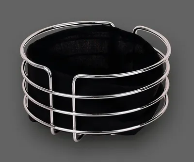 Image de Zellerfeld Trendmax Boîte à pain en acier inoxydable Boîte à pain Boîte à pain Ekmeklik Rond - Argent