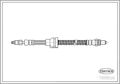 Produktbild von CORTECO 19036228 Bremsschlauch Vorne Rechts für FORD KA (RB)