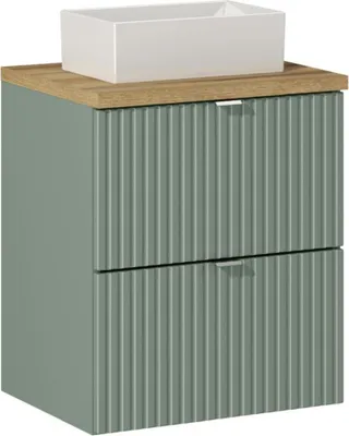 Produktbild von Waschtisch 50cm in grün und Eiche NEWPORT-56-GREEN