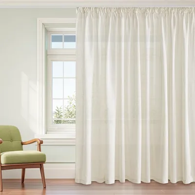 Productafbeelding van Gordijnen Korte Maat Vitragegordijnen voor Woonkamer Slaapkamer Studeerkamer Living Room Decoration Voile Linen Curtains Transparante Raamgordijnen