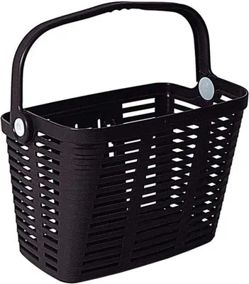 Produktbild von Famanu Fahrradkorb - Abnehmbarer Vorderkorb mit Schnellverschluss - Maximale Belastung 5 kg - Schwarz