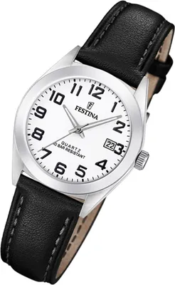 Produktbild von Festina Damen Uhr Klassik F20447/1 Leder Analog Armband-Uhr schwarz UF20447/1