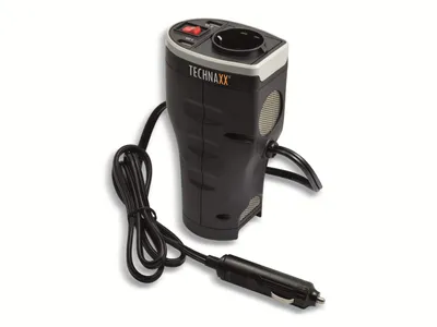 Produktbild von TECHNAXX  KFZ-Spannungswandler 12 V zu 230 V, Schuko-Anschluß, Überhitzungsschutz