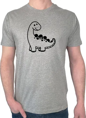 Produktbild von Huuraa Herren T-Shirt Apatosaurus Dinosaurier XXL Sport Grey Bio Baumwolle Fairtrade Herrenshirt Geschenkidee