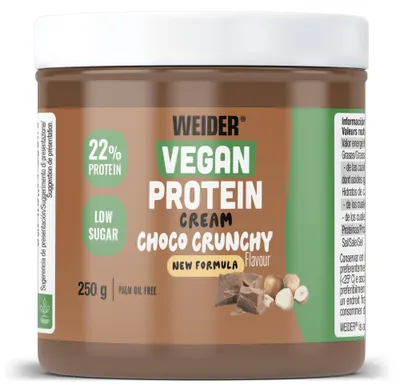 Image de Pâtes à Tartiner Protéinées - Weider - Vegan Nut Protein Cream (250g) - Saveur Choco Hazelnut