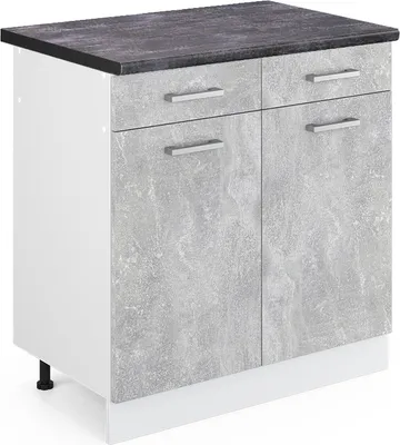 Image de Meuble cuisine Vicco R-Line Béton 80cm , PT Anthracite, Model 46578