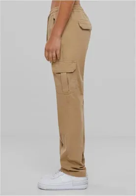 Image de Urban Classics Ladies - Collant cargo en sergé à taille haute - M