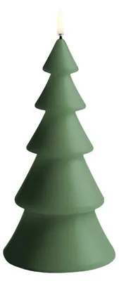 Produktbild von UYUNI Lighting LED Kerze XMAS TREE OLIVE GREEN grün |  Ø10x20cm