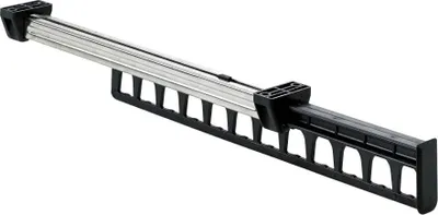 A retractable clothes hanger holder.
